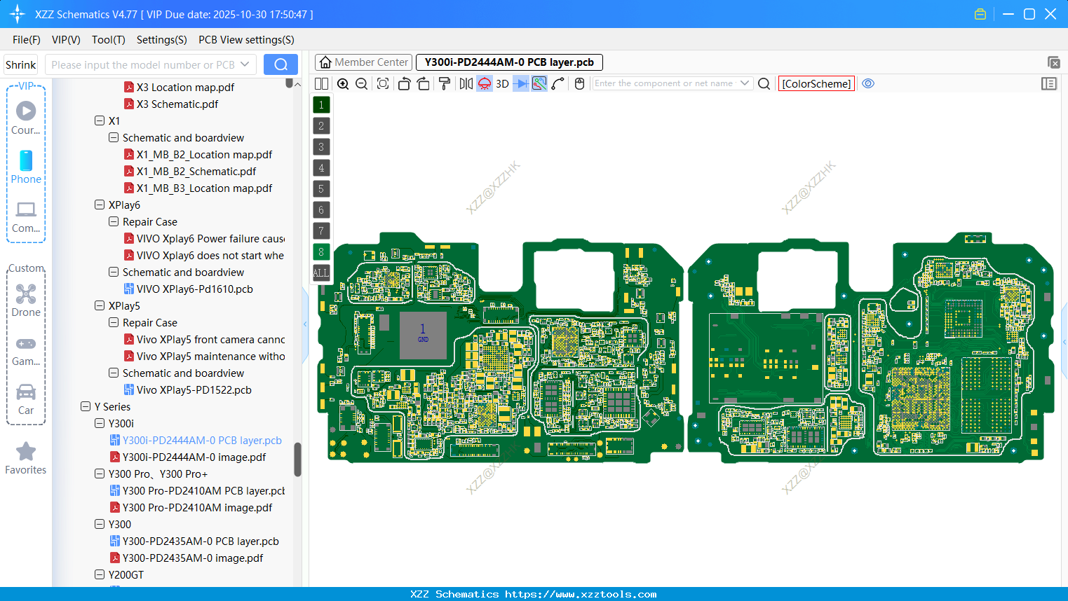 VIVO Y300i-PD2444AM-0 PCB Layer